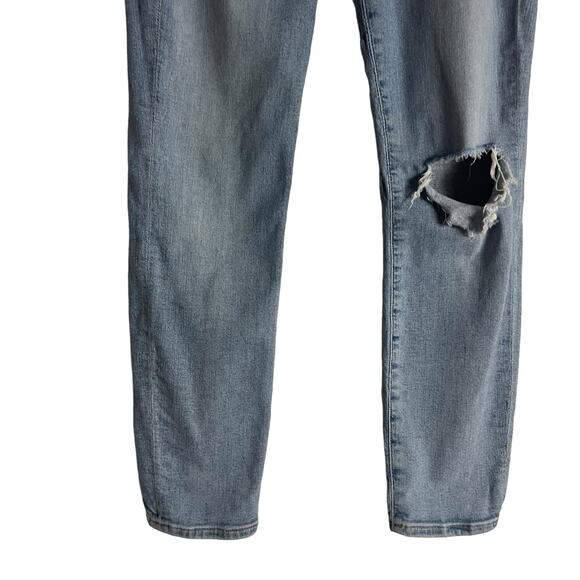 Citizens of Humanity Ella Mid Rise Slim Crop Distressed Denim Blue Jeans Size 25 - Picture 12 of 16